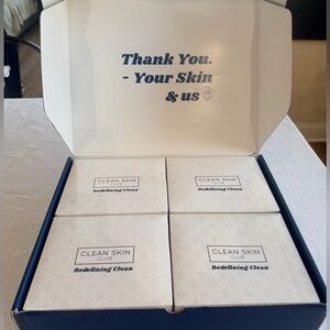 Clean Skin Club Clean Towels XL Disposable Face Wash Cloths 50 ct. 4 Boxes NIB